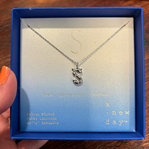 A New Day “S” Silver Necklace